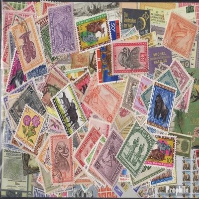 Belgium 300 Various Stamps Belgian Colonies Until 1961 (Stamps for Collectors)