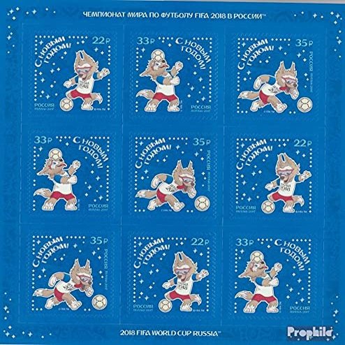 Russia 2511-2513 Folienblatt (Complete.Issue.) unmounted Mint/Never hinged ** MNH 2017 Football WM (Stamps for Collectors) Soccer