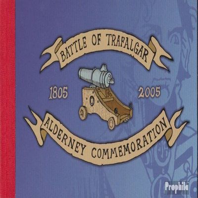 United Kingdom - Alderney MH15 (Complete.Issue.) unmounted Mint/Never hinged ** MNH 2005 Battle of Trafalgar (Stamps for Collectors) Military/Knight