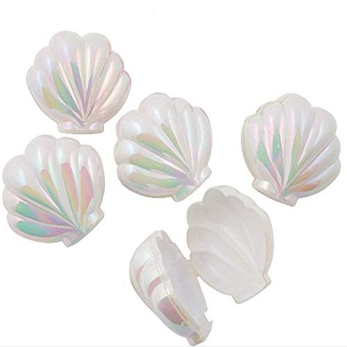 Sea Shell Shaped Plastic Easter Eggs Opal Fillable Empty Perfect for Hiding Treats Easter Hunt Easter Basket Egg Toy Surprise Egg Hunting Set of 10