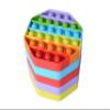 5 Pack Silicone Bubble Sensory Pop Fidget Toy, Office Toys, Anxiety Relief Squeeze Sensory, Autism, ADHD and Special Needs Stress Reliever, 5 Colors Including Rainbow by Treycer view 1