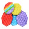 5 Pack Silicone Bubble Sensory Pop Fidget Toy, Office Toys, Anxiety Relief Squeeze Sensory, Autism, ADHD and Special Needs Stress Reliever, 5 Colors Including Rainbow by Treycer view 3