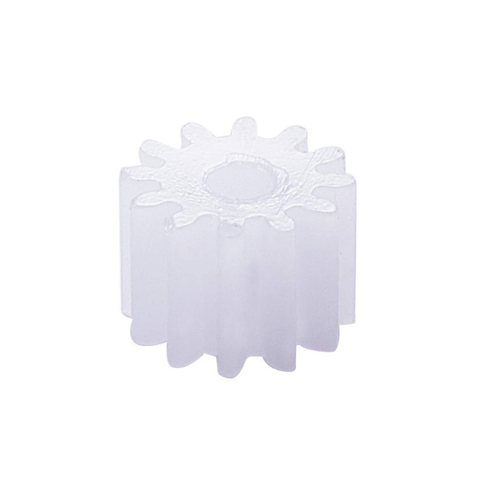 50Pcs Worm Gears, Bettomshin 7x2x5mm/0.28x0.08x0.2"(ODxIDxT)122A 0.5Modulus Plastic Gear, White High Rotating Speed Wide Uses for Pulley Belt Shaft Robot RC Motor Worm Crown Hand DIY Car Kit