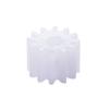 50Pcs Worm Gears, Bettomshin 7x2x5mm/0.28x0.08x0.2"(ODxIDxT)122A 0.5Modulus Plastic Gear, White High Rotating Speed Wide Uses for Pulley Belt Shaft Robot RC Motor Worm Crown Hand DIY Car Kit view 1
