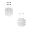 50Pcs Worm Gears, Bettomshin 7x2x5mm/0.28x0.08x0.2"(ODxIDxT)122A 0.5Modulus Plastic Gear, White High Rotating Speed Wide Uses for Pulley Belt Shaft Robot RC Motor Worm Crown Hand DIY Car Kit view 2