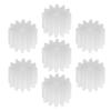 50Pcs Worm Gears, Bettomshin 7x2x5mm/0.28x0.08x0.2"(ODxIDxT)122A 0.5Modulus Plastic Gear, White High Rotating Speed Wide Uses for Pulley Belt Shaft Robot RC Motor Worm Crown Hand DIY Car Kit view 3