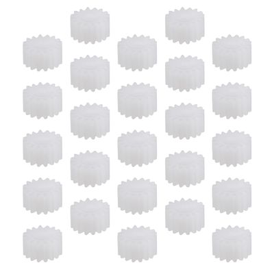 30Pcs Worm Gears, Bettomshin 9x2x5mm/0.35x0.08x0.2"(ODxIDxT)162A 0.5Modulus Plastic Gear, White High Rotating Speed Wide Uses for Pulley Belt Shaft Robot RC Motor Worm Crown Hand DIY Car Kit