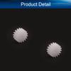 30Pcs Worm Gears, Bettomshin 9x2x5mm/0.35x0.08x0.2"(ODxIDxT)162A 0.5Modulus Plastic Gear, White High Rotating Speed Wide Uses for Pulley Belt Shaft Robot RC Motor Worm Crown Hand DIY Car Kit view 3