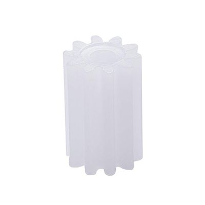 50Pcs Worm Gears, Bettomshin 6x2x9mm/0.24x0.08x0.35"(ODxIDxT)102A 0.5Modulus Plastic Gear, White High Rotating Speed Wide Uses for Pulley Belt RC Motor Hand DIY Car Kit