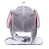 WAYUYU Moving Ear Rabbit Hat, Plush Bunny Ears Headband Halloween Animal Easter Cosplay Rabbit (Grey) view 4