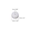 20Pcs Worm Gears, Bettomshin 10x2x5mm/0.39x0.08x0.2"(ODxIDxT)182A 0.5Modulus Plastic Gear, White High Rotating Speed Wide Uses for Pulley Belt Shaft Robot RC Motor Worm Crown Hand DIY Car Kit view 2