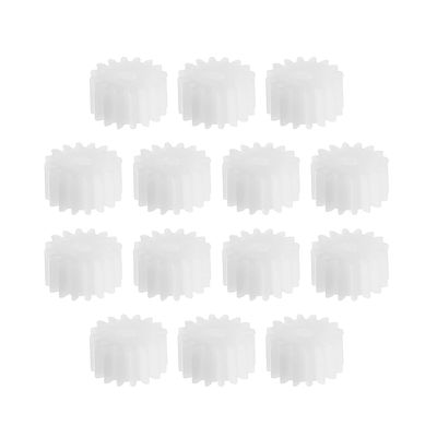 50Pcs Worm Gears, Bettomshin 9x2x5mm/0.35x0.08x0.2"(ODxIDxT)162A 0.5Modulus Plastic Gear, White High Rotating Speed Wide Uses for Pulley Belt RC Motor Hand DIY Car Kit