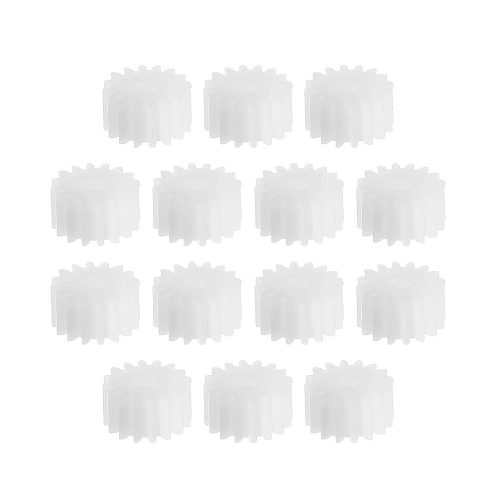 50Pcs Worm Gears, Bettomshin 9x2x5mm/0.35x0.08x0.2"(ODxIDxT)162A 0.5Modulus Plastic Gear, White High Rotating Speed Wide Uses for Pulley Belt RC Motor Hand DIY Car Kit