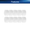 50Pcs Worm Gears, Bettomshin 9x2x5mm/0.35x0.08x0.2"(ODxIDxT)162A 0.5Modulus Plastic Gear, White High Rotating Speed Wide Uses for Pulley Belt RC Motor Hand DIY Car Kit view 3