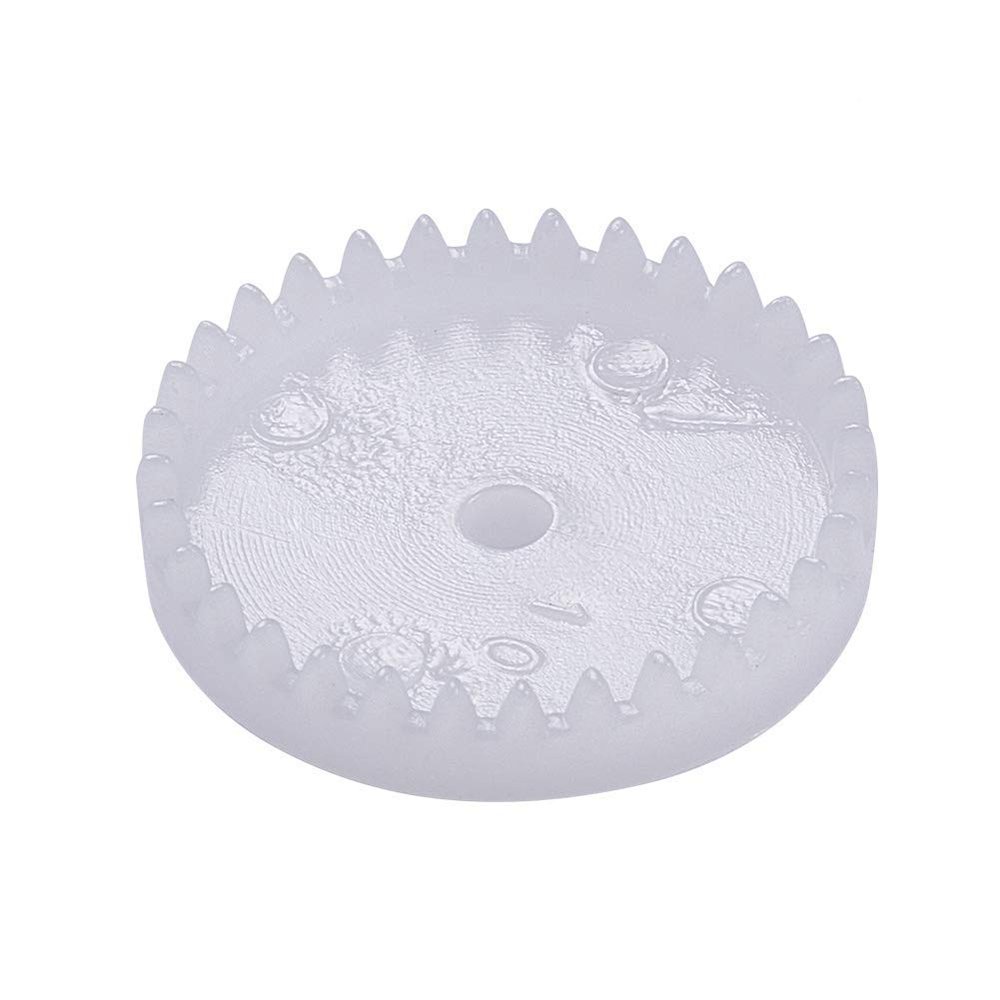 Bettomshin 20Pcs Plastic Gear C322A 0.5 Modulus Pulley Belt Shaft Robot RC Motor Hand DIY Mechanical Parts Kit White