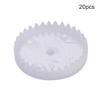 Bettomshin 20Pcs Plastic Gear C322A 0.5 Modulus Pulley Belt Shaft Robot RC Motor Hand DIY Mechanical Parts Kit White view 2