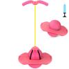 Christoy Pogo Jumper with Handle and Ball Pump, High Jump Toy Bounce Jump Trick Board Pogo Bouncing Ball Safe and Fun Pogo Stick for Kids Boys Girls and Adults (Pink) view 1