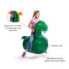 Hearthsong Hop N Go Inflatable Dino Riding Bouncy Hopping Toys for Kids Ages 5+ - Ride On Bouncer Animal Hopper Jumping Toys for Outdoor Games view 4