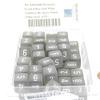 Smoke Frosted Dice with White Numbers D6 Aprox 16mm (5/8in) Pack of 50 Wondertrail view 2