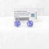 Purple Borealis Dice Luminary with White Numbers D20 Aprox 16mm (5/8in) Pack of 2 Wondertrail view 1