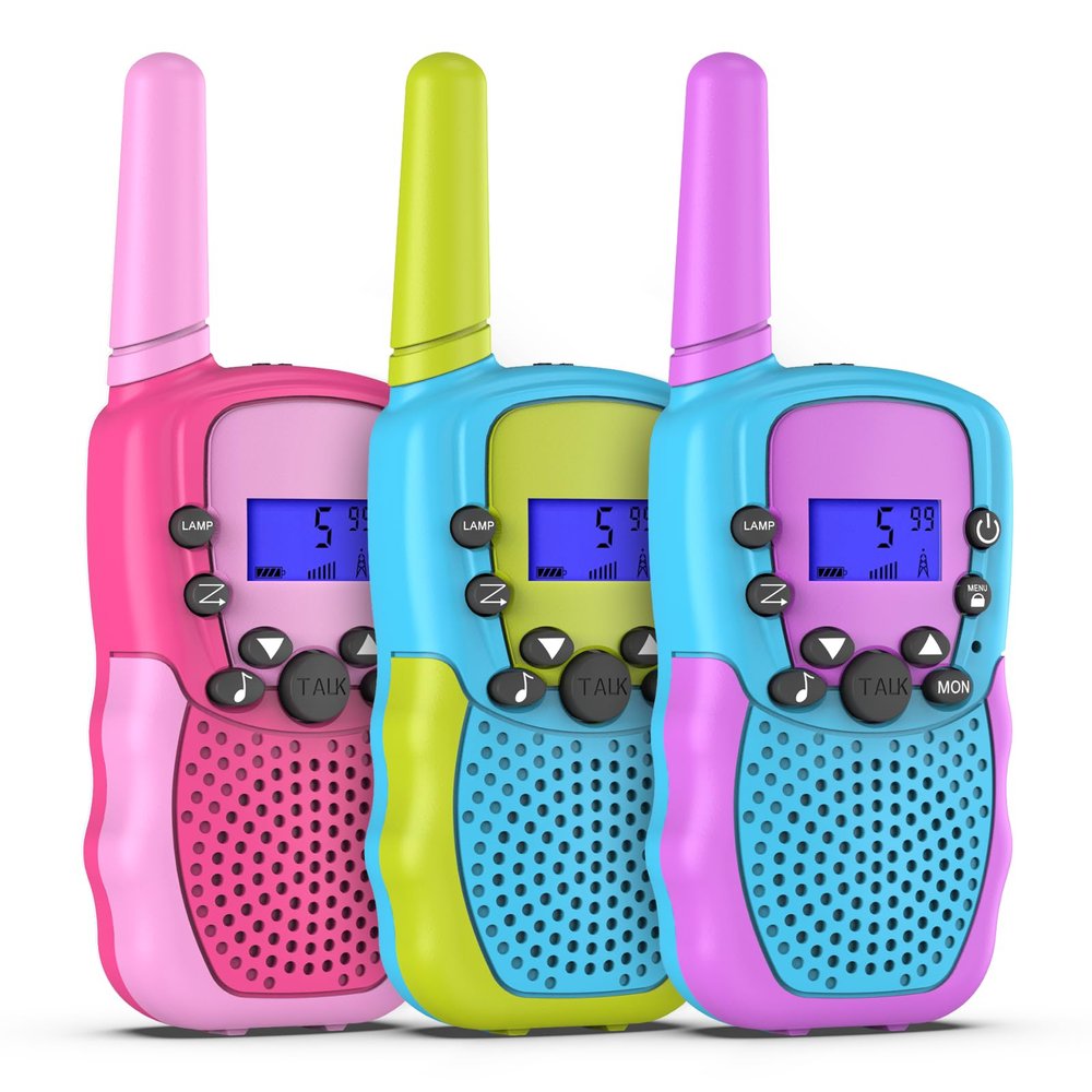 Selieve Walkie Talkies for Kids 3 Pack, Toys for 3-12 Year Old Boys or Girls, 3 KM Range Indoor Outdoor Activity Stem Toys, Gifts for 5-8 Year Old Boys and Girls