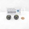 Shadow Lustrous Dice with Gold Pips 20mm (3/4in) D6 Pack of 2 Wondertrail view 1
