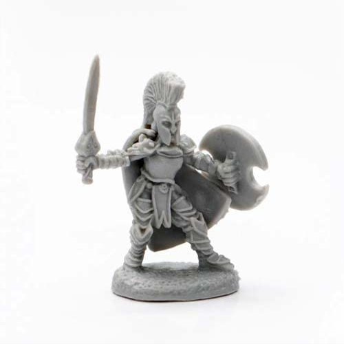 Taroya Female Warrior Miniature 25mm Heroic Scale Figure Dark Heaven Bones Reaper Miniatures