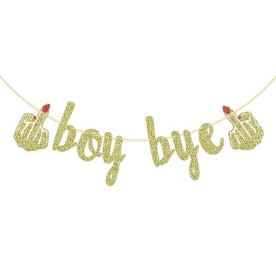 Boy Bye Party Banner, Divorce Party Decorations for Women, Break Up Party Decorations, Pre-strung