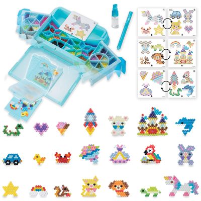 Aquabeads Design Factory Complete Arts & Crafts Bead Kit for Children - Over 1,500 Beads and Deluxe Bead Storage case