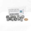 Light Smoke Borealis Dice Luminary with Silver Pips 12mm (1/2in) D6 Set of 12 Wondertrail view 1