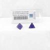 Royal Purple Borealis Dice Luminary with Gold Numbers D4 Aprox 16mm (5/8in) Pack of 2 Wondertrail view 1