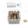 Gold Lustrous Dice with Silver Pips D6 12mm (1/2in) Bulk Pack of 50 Wondertrail view 1