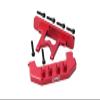 Aluminum Rear Bumper + Rear Bodyshell Mount For Axial 1:24 SCX24 Deadbolt AXI90081-8Pc Set Red view 1