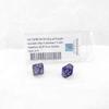 Royal Purple Borealis Dice Luminary with Gold Numbers D10 Tens Aprox 16mm (5/8in) Pack of 2 view 1