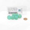 Light Green Borealis Dice Luminary with Gold Pips 16mm (5/8in) D6 Set of 6 Wondertrail view 1
