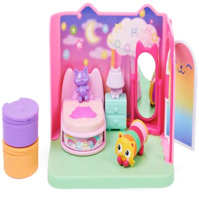Gabbys Dollhouse, Sweet Dreams Bedroom with Pillow Cat Figure and 3 Accessories, 3 Furniture and 2 Deliveries, Kids Toys for Ages 3 and up
