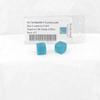 Teal Borealis Dice Luminary with Gold Numbers D6 Aprox 16mm (5/8in) Pack of 2 Wondertrail view 1