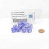 Purple Borealis Dice Luminary with White Pips 12mm (1/2in) D6 Set of 12 Wondertrail view 1