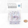 Pop Art Festive Dice with Blue Pips 12mm (1/2in) D6 Pack of 50 Wondertrail view 1