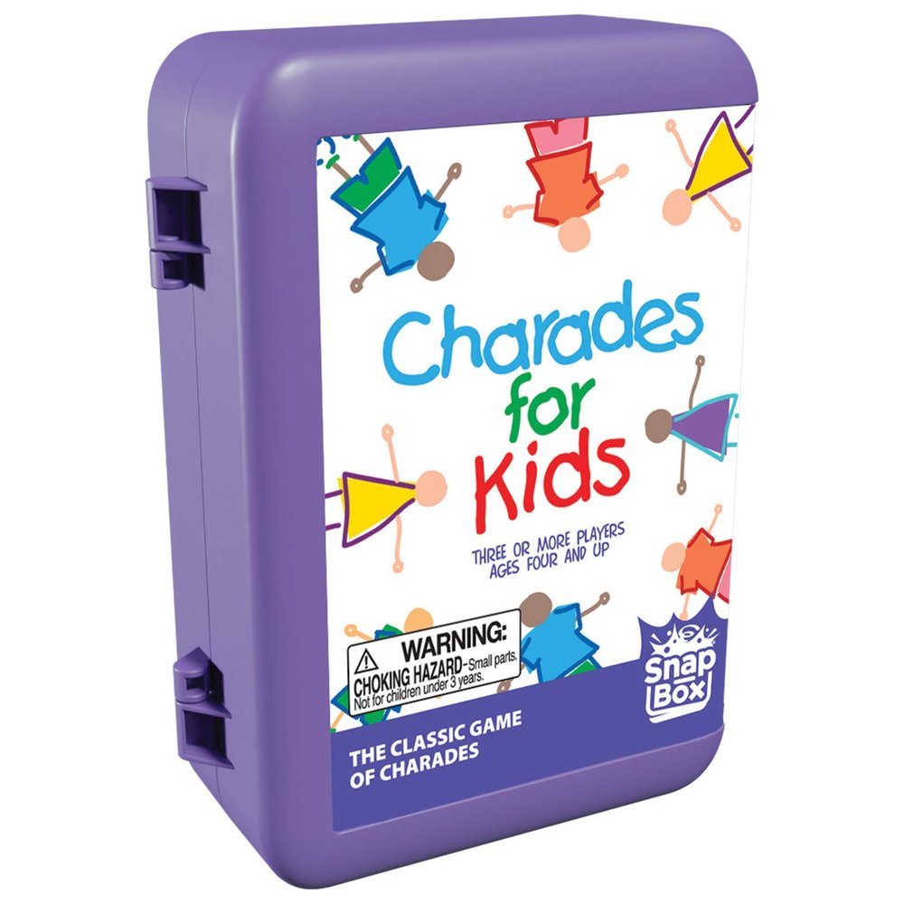 Charades for Kids Snap Box - The 'No Reading Required' Family Game in A Compact Travel Case by Pressman