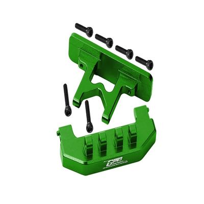 Aluminum Rear Bumper + Rear Bodyshell Mount For Axial 1:24 SCX24 Deadbolt AXI90081-8Pc Set Green
