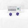 Royal Purple Borealis Dice Luminary with Gold Numbers D8 Aprox 16mm (5/8in) Pack of 2 Wondertrail view 1