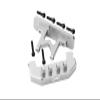 Aluminum Rear Bumper + Rear Bodyshell Mount For Axial 1:24 SCX24 Deadbolt AXI90081-8Pc Set Silver view 1