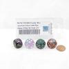 Lucky Dice Assorted Colors with Pips 16mm (5/8in) D6 Pack of 4 Wondertrail view 2