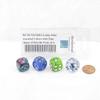 Lucky Dice Assorted Colors with Pips 16mm (5/8in) D6 Pack of 4 Wondertrail view 3