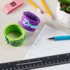 12" I Speak Unicorn Silicone Fun Fashion White Slap Bracelet Ruler view 1