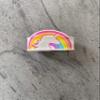 12" I Speak Unicorn Silicone Fun Fashion White Slap Bracelet Ruler view 4