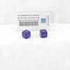 Royal Purple Borealis Dice Luminary with Gold Numbers D6 Aprox 16mm (5/8in) Pack of 2 Wondertrail view 1