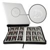 TopDeck 500 Card Ringless Zip Binder Pro - 9-Pocket Pages Side Load Sleeve TCG Storage Portfolio, Compatible with Pokemon, Yu-Gi-Oh, One Piece, MTG, Comic Trading Collectible Cards - White view 1