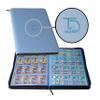 TopDeck 1000 Card Binder - TCG Portfolio - 16 Pocket Card Binder - Ringless Binder Compatible with Pokemon Cards, Yu-Gi-Oh, Magic the Gathering, and More - Side Load Sleeves - Cards Album (Blue) view 1